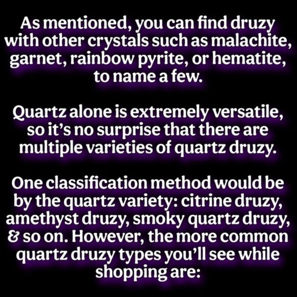 💜 Learn About Druzy ❤️ - Picture 6 of 16